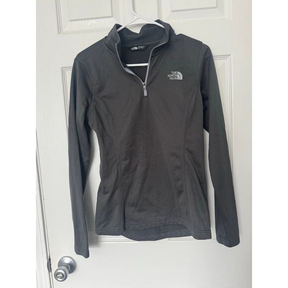 The North Face Gray Quarter Zip Pullover Athletic Sweatshirt Womens Sz: Small - Picture 1 of 3